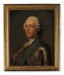 Prince Charles Edward Stuart, en armure, avec l