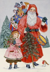 Père Noël et son assistant