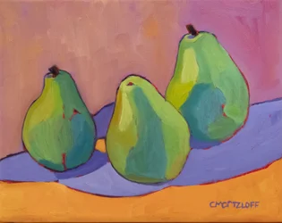 Anjou Pears, 2024 (Oil)