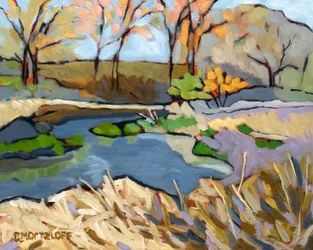 La rivière tranquille, 2022 (huile)