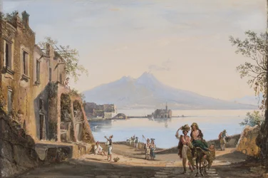 Vue du Vésuve depuis la Mergellina, c.1845