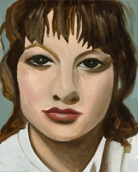 Plume coupée, 2005 (huile sur carton)
