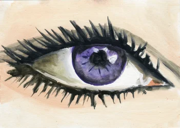 Liz, 2013 (huile sur papier)
