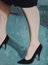 Misfit Legs 1, 2013 (huile sur papier)