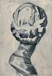 Les jeunes filles joyeuses : Harper, 2017 (huile sur lin)