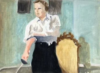 Le complot (Paris 1934), 2011 (huile sur papier)