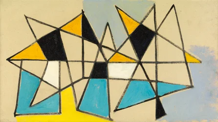 Composition n° 17, vers 1949 (huile sur toile)