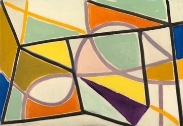 Composition, vers 1952 (huile sur toile)