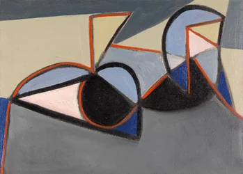 Étude de nu cubiste, vers 1949 (huile sur toile)