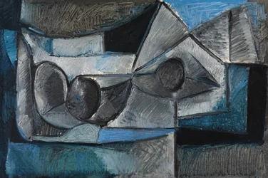 Nature morte cubiste, vers 1950 (huile sur toile)