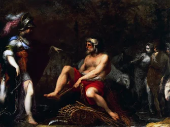 Erminia parmi les bergers, par Francisco Montelatici dit Cecco Bravo