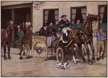 Illustration pour The Pickwick Papers par Cecil Aldin