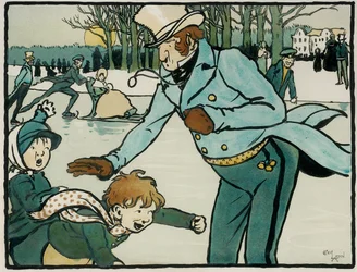 Vieux sports et jeux anglais : Patinage