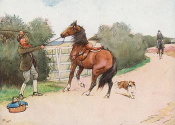 Puis le garçon est descendu et lui a donné une bonne raclée