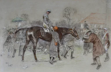 Mener le gagnant pendant que les bookmakers acclamaient, vers 1920-25