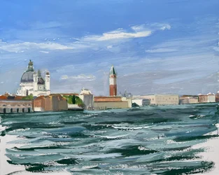 Ah Venezia ! 2025 (huile sur toile)
