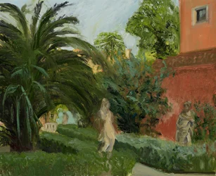 Jardin de la Villa Molina 1 (huile sur toile)
