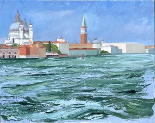 Ville invisible, 2025 (huile sur toile)