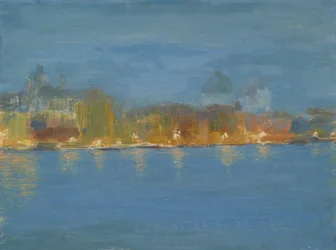 Nocturne, Venise (huile sur panneau)