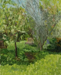 Coings et olives (huile sur toile)