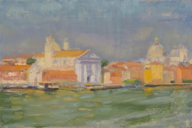 Venise, Zattere, après-midi (huile sur panneau)