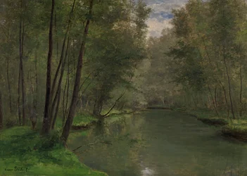 Le long de la rivière Epte à Gasny