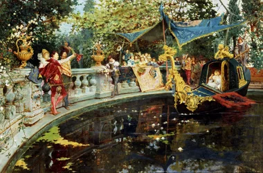 The departure cesare. Divertissement a la cour d