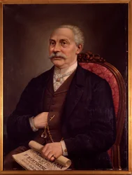 Portrait de F. Bertocchi, chanteur italien. 1893 (huile sur toile)