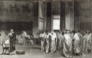 Appius Claudius persuadant le Sénat de rejeter l
