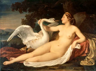 Léda et le Cygne, par Cesare Mussini (1804-1879)