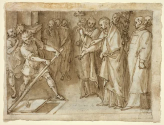 Saint Charles Borromée supervisant l
