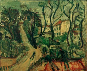 Ch. Soutine, Paysage avec maisons