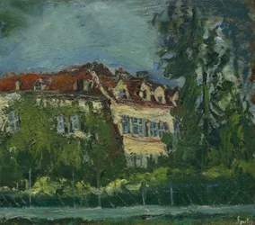 Paysage avec maison, vers 1934