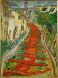 Marches rouges à Cagnes