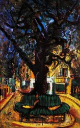 Place de la petite ville à Vence, 1929