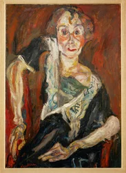 La vieille actrice (peinture sur toile)
