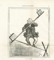 Illustration de Cham (1819-1879) dans Le Charivari