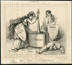 Illustration de Cham (1819-1879) dans Le Charivari