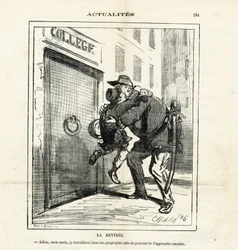 Illustration de Cham (1819-1879) dans Le Charivari