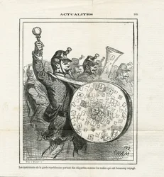 Illustration de Cham (1819-1879) dans Le Charivari