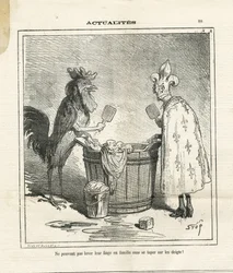 Illustration de Cham (1819-1879) dans Le Charivari