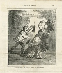Illustration de Cham dans Le Charivari