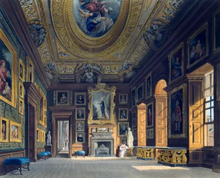 Salon de la reine Caroline, Gravure par Thomas Sutherland, d