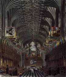 Le chœur, chapelle Saint-Georges, château de Windsor, de 