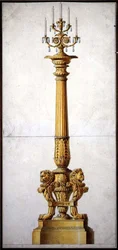 Design pour un candélabre néoclassique, c.1820