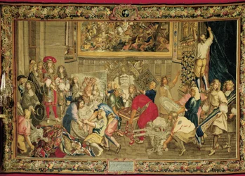 Louis XIV visitant la manufacture des Gobelins