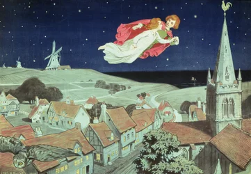 Affiche publicitaire pour la première production de 