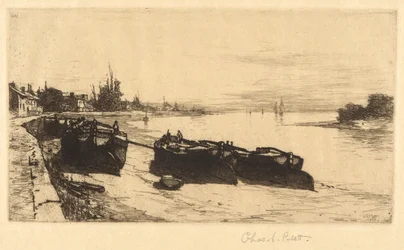 Bateaux de boue sur la Tamise