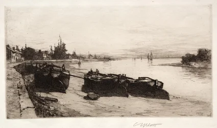 Bateaux de boue sur la Tamise, 1883