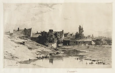 Vieilles maisons près de Bruges, 1884-1888
